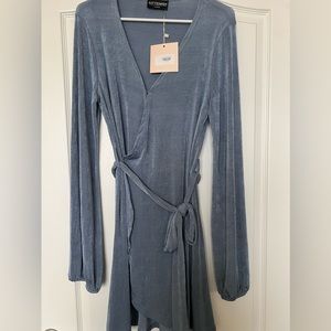 Kittenish blue dress